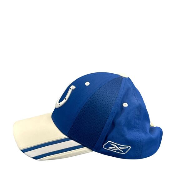 Indianapolis Colts Reebok Official NFL Hat Men One Size Blue Strap Cap Football - Picture 2 of 6